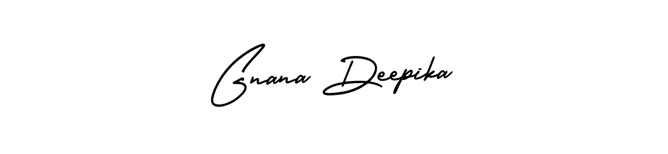 Use a signature maker to create a handwritten signature online. With this signature software, you can design (AmerikaSignatureDemo-Regular) your own signature for name Gnana Deepika. Gnana Deepika signature style 3 images and pictures png