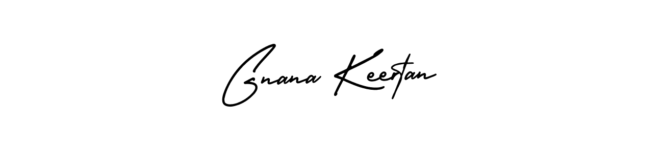 How to make Gnana Keertan signature? AmerikaSignatureDemo-Regular is a professional autograph style. Create handwritten signature for Gnana Keertan name. Gnana Keertan signature style 3 images and pictures png