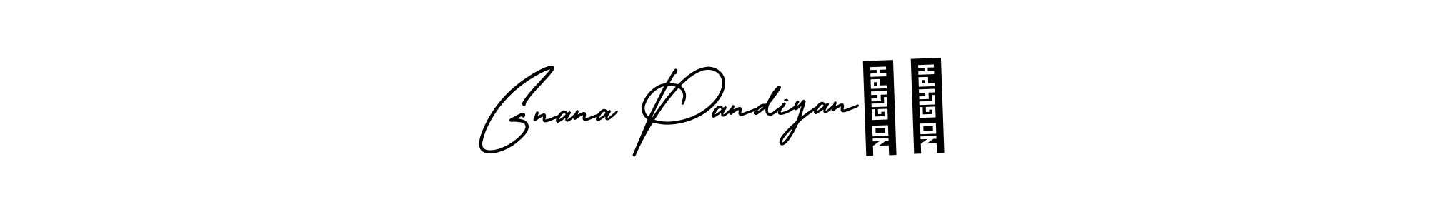 You should practise on your own different ways (AmerikaSignatureDemo-Regular) to write your name (Gnana Pandiyan❤️) in signature. don't let someone else do it for you. Gnana Pandiyan❤️ signature style 3 images and pictures png