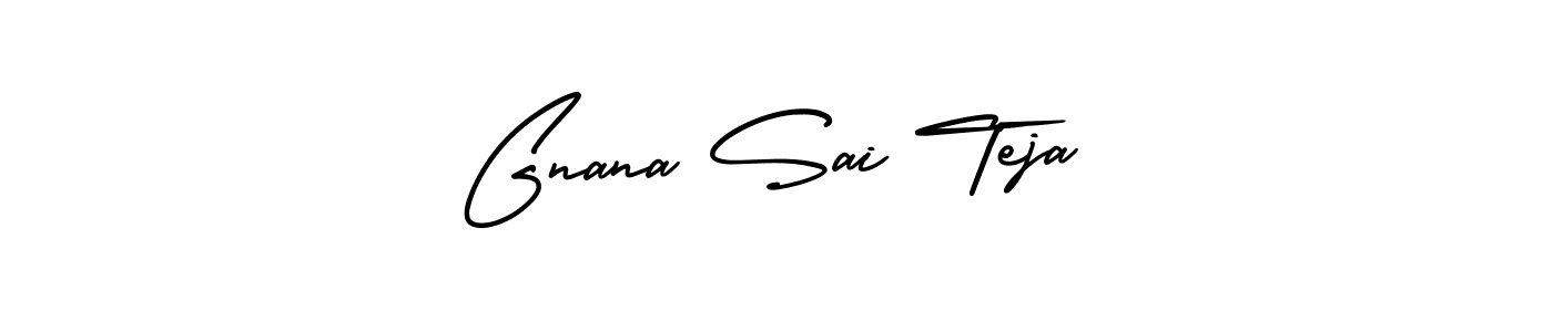 Also You can easily find your signature by using the search form. We will create Gnana Sai Teja name handwritten signature images for you free of cost using AmerikaSignatureDemo-Regular sign style. Gnana Sai Teja signature style 3 images and pictures png