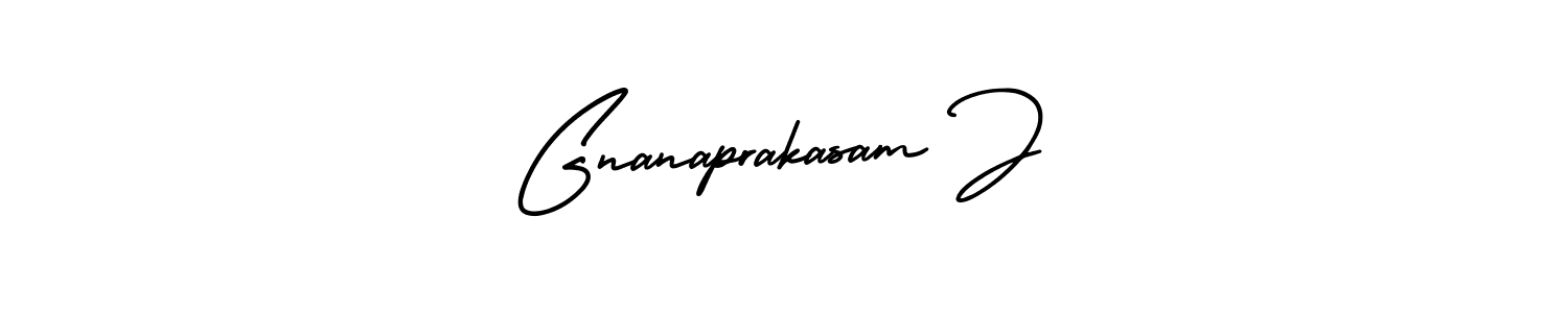 This is the best signature style for the Gnanaprakasam J name. Also you like these signature font (AmerikaSignatureDemo-Regular). Mix name signature. Gnanaprakasam J signature style 3 images and pictures png