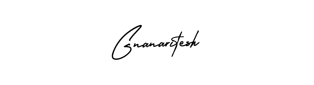 How to make Gnanaritesh signature? AmerikaSignatureDemo-Regular is a professional autograph style. Create handwritten signature for Gnanaritesh name. Gnanaritesh signature style 3 images and pictures png