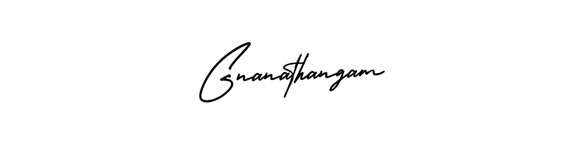 You should practise on your own different ways (AmerikaSignatureDemo-Regular) to write your name (Gnanathangam) in signature. don't let someone else do it for you. Gnanathangam signature style 3 images and pictures png
