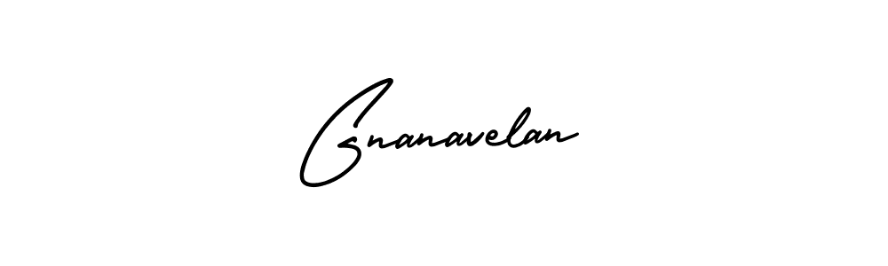 The best way (AmerikaSignatureDemo-Regular) to make a short signature is to pick only two or three words in your name. The name Gnanavelan include a total of six letters. For converting this name. Gnanavelan signature style 3 images and pictures png