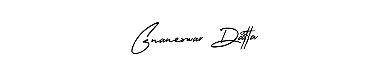 It looks lik you need a new signature style for name Gnaneswar Datta. Design unique handwritten (AmerikaSignatureDemo-Regular) signature with our free signature maker in just a few clicks. Gnaneswar Datta signature style 3 images and pictures png