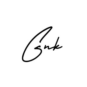 Design your own signature with our free online signature maker. With this signature software, you can create a handwritten (AmerikaSignatureDemo-Regular) signature for name Gnk. Gnk signature style 3 images and pictures png