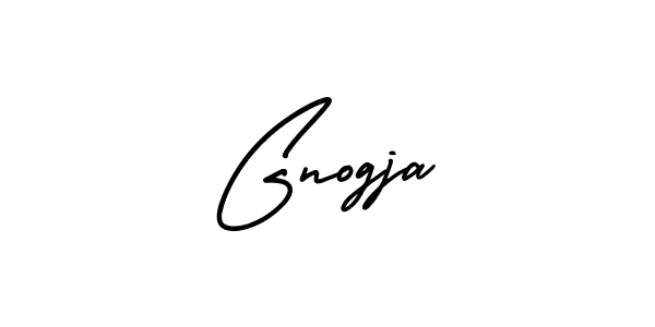 It looks lik you need a new signature style for name Gnogja. Design unique handwritten (AmerikaSignatureDemo-Regular) signature with our free signature maker in just a few clicks. Gnogja signature style 3 images and pictures png