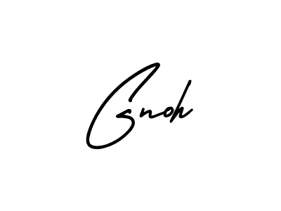 Best and Professional Signature Style for Gnoh. AmerikaSignatureDemo-Regular Best Signature Style Collection. Gnoh signature style 3 images and pictures png