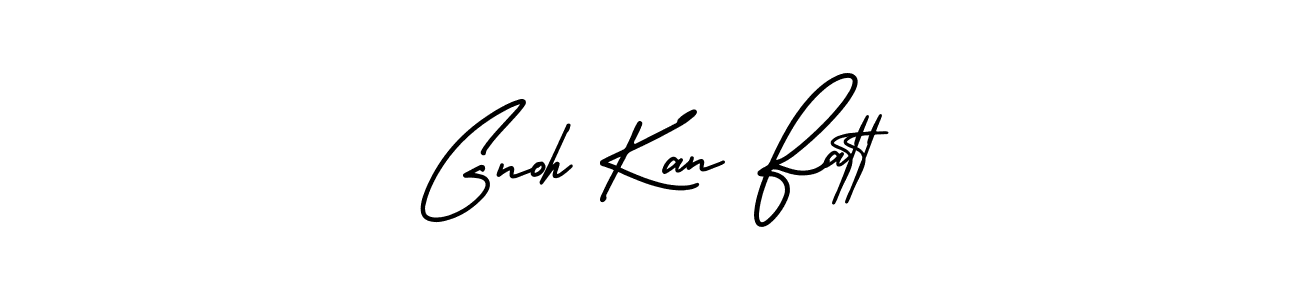 Design your own signature with our free online signature maker. With this signature software, you can create a handwritten (AmerikaSignatureDemo-Regular) signature for name Gnoh Kan Fatt. Gnoh Kan Fatt signature style 3 images and pictures png