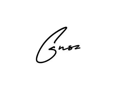 You should practise on your own different ways (AmerikaSignatureDemo-Regular) to write your name (Gnsz) in signature. don't let someone else do it for you. Gnsz signature style 3 images and pictures png