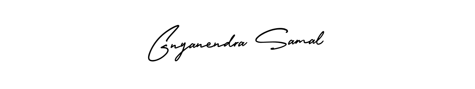 Make a beautiful signature design for name Gnyanendra Samal. With this signature (AmerikaSignatureDemo-Regular) style, you can create a handwritten signature for free. Gnyanendra Samal signature style 3 images and pictures png