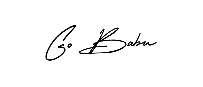 You can use this online signature creator to create a handwritten signature for the name Go Babu. This is the best online autograph maker. Go Babu signature style 3 images and pictures png
