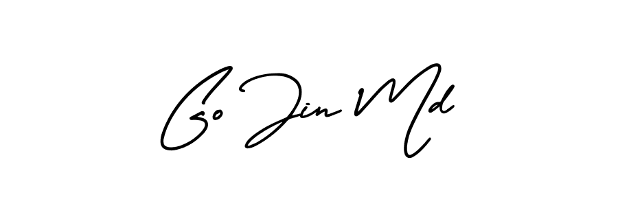 Make a beautiful signature design for name Go Jin Md. Use this online signature maker to create a handwritten signature for free. Go Jin Md signature style 3 images and pictures png