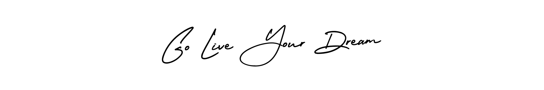 Check out images of Autograph of Go Live Your Dream name. Actor Go Live Your Dream Signature Style. AmerikaSignatureDemo-Regular is a professional sign style online. Go Live Your Dream signature style 3 images and pictures png