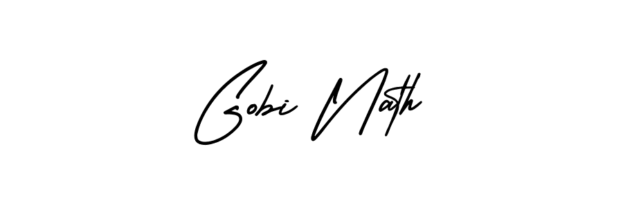 How to make Gobi Nath signature? AmerikaSignatureDemo-Regular is a professional autograph style. Create handwritten signature for Gobi Nath name. Gobi Nath signature style 3 images and pictures png