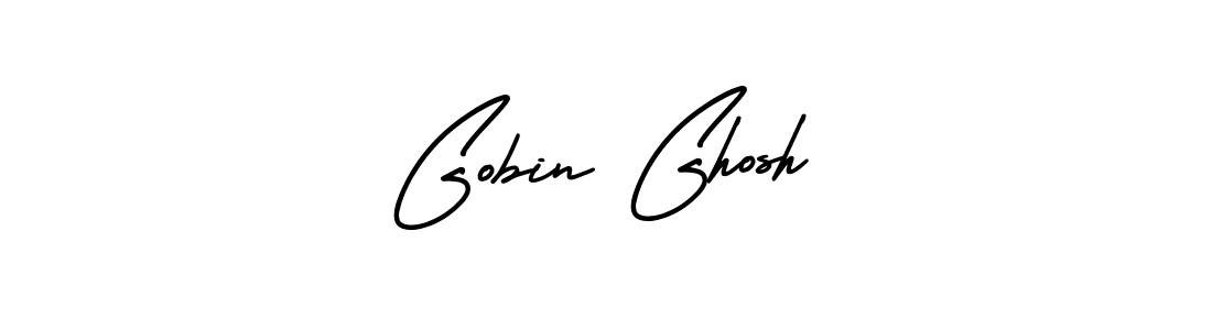 It looks lik you need a new signature style for name Gobin Ghosh. Design unique handwritten (AmerikaSignatureDemo-Regular) signature with our free signature maker in just a few clicks. Gobin Ghosh signature style 3 images and pictures png