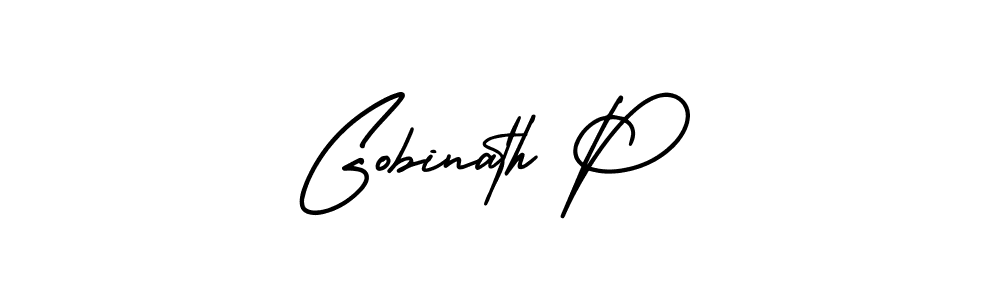 Similarly AmerikaSignatureDemo-Regular is the best handwritten signature design. Signature creator online .You can use it as an online autograph creator for name Gobinath P. Gobinath P signature style 3 images and pictures png