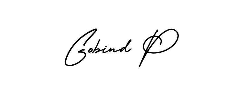 Create a beautiful signature design for name Gobind P. With this signature (AmerikaSignatureDemo-Regular) fonts, you can make a handwritten signature for free. Gobind P signature style 3 images and pictures png