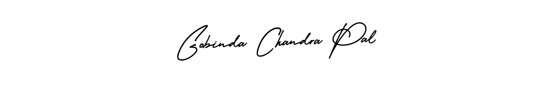 The best way (AmerikaSignatureDemo-Regular) to make a short signature is to pick only two or three words in your name. The name Gobinda Chandra Pal include a total of six letters. For converting this name. Gobinda Chandra Pal signature style 3 images and pictures png