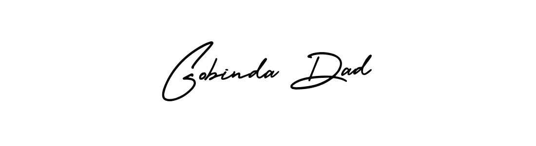 Create a beautiful signature design for name Gobinda Dad. With this signature (AmerikaSignatureDemo-Regular) fonts, you can make a handwritten signature for free. Gobinda Dad signature style 3 images and pictures png