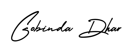 An effortless, minimalist signature concept for Gobinda Dhar using AmerikaSignatureDemo-Regular design. Clean lines that look great on any document. Gobinda Dhar signature style 3 images and pictures png