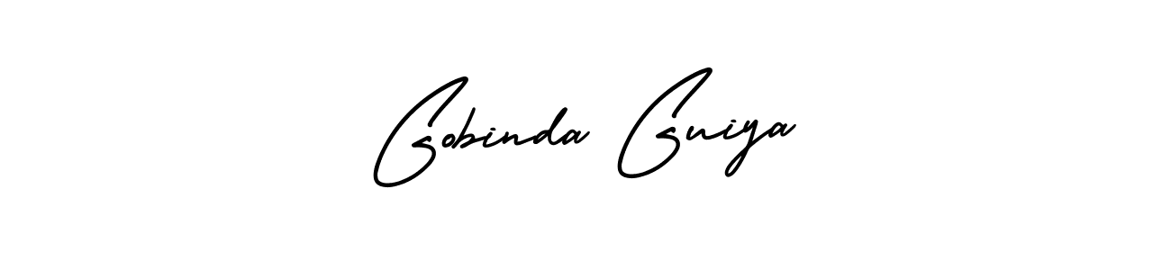 Make a beautiful signature design for name Gobinda Guiya. Use this online signature maker to create a handwritten signature for free. Gobinda Guiya signature style 3 images and pictures png