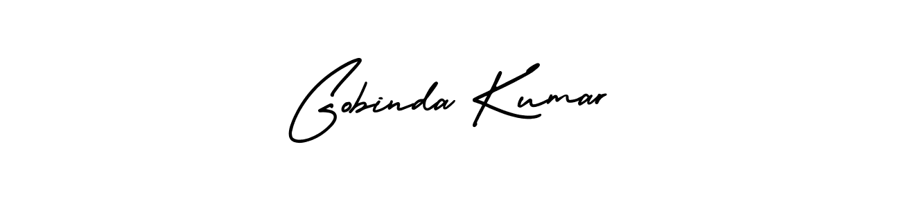Gobinda Kumar stylish signature style. Best Handwritten Sign (AmerikaSignatureDemo-Regular) for my name. Handwritten Signature Collection Ideas for my name Gobinda Kumar. Gobinda Kumar signature style 3 images and pictures png