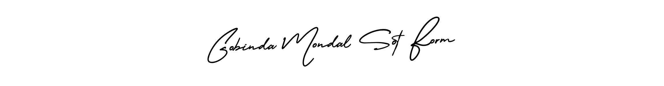 Make a short Gobinda Mondal Sot Form signature style. Manage your documents anywhere anytime using AmerikaSignatureDemo-Regular. Create and add eSignatures, submit forms, share and send files easily. Gobinda Mondal Sot Form signature style 3 images and pictures png