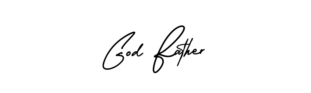 The best way (AmerikaSignatureDemo-Regular) to make a short signature is to pick only two or three words in your name. The name God Father include a total of six letters. For converting this name. God Father signature style 3 images and pictures png