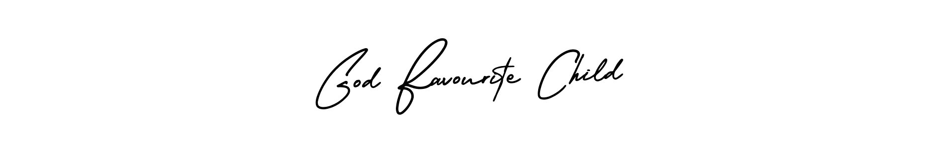 Make a beautiful signature design for name God Favourite Child. With this signature (AmerikaSignatureDemo-Regular) style, you can create a handwritten signature for free. God Favourite Child signature style 3 images and pictures png