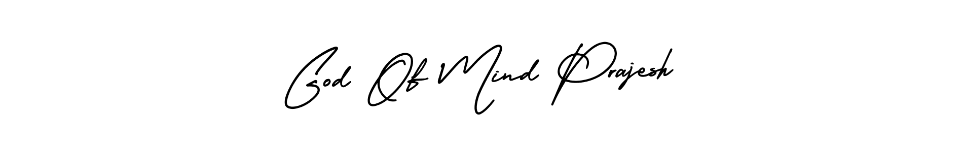 Also You can easily find your signature by using the search form. We will create God Of Mind Prajesh name handwritten signature images for you free of cost using AmerikaSignatureDemo-Regular sign style. God Of Mind Prajesh signature style 3 images and pictures png