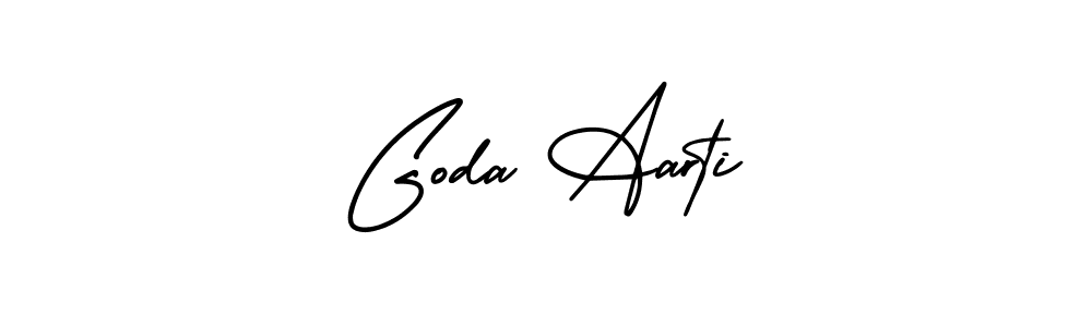 AmerikaSignatureDemo-Regular is a professional signature style that is perfect for those who want to add a touch of class to their signature. It is also a great choice for those who want to make their signature more unique. Get Goda Aarti name to fancy signature for free. Goda Aarti signature style 3 images and pictures png