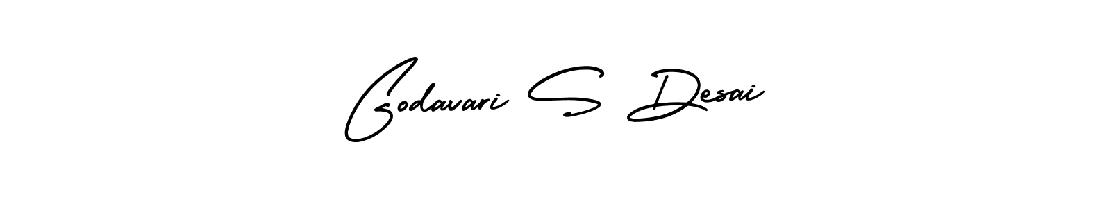 It looks lik you need a new signature style for name Godavari S Desai. Design unique handwritten (AmerikaSignatureDemo-Regular) signature with our free signature maker in just a few clicks. Godavari S Desai signature style 3 images and pictures png