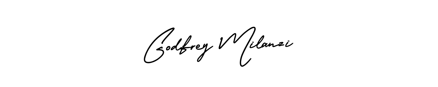 How to Draw Godfrey Milanzi signature style? AmerikaSignatureDemo-Regular is a latest design signature styles for name Godfrey Milanzi. Godfrey Milanzi signature style 3 images and pictures png