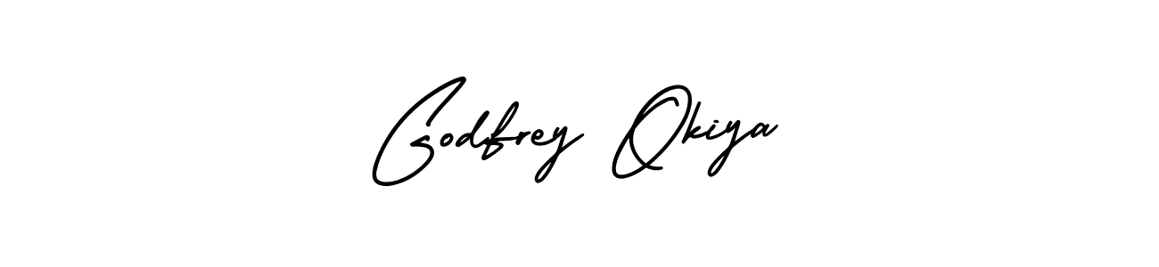 How to Draw Godfrey Okiya signature style? AmerikaSignatureDemo-Regular is a latest design signature styles for name Godfrey Okiya. Godfrey Okiya signature style 3 images and pictures png