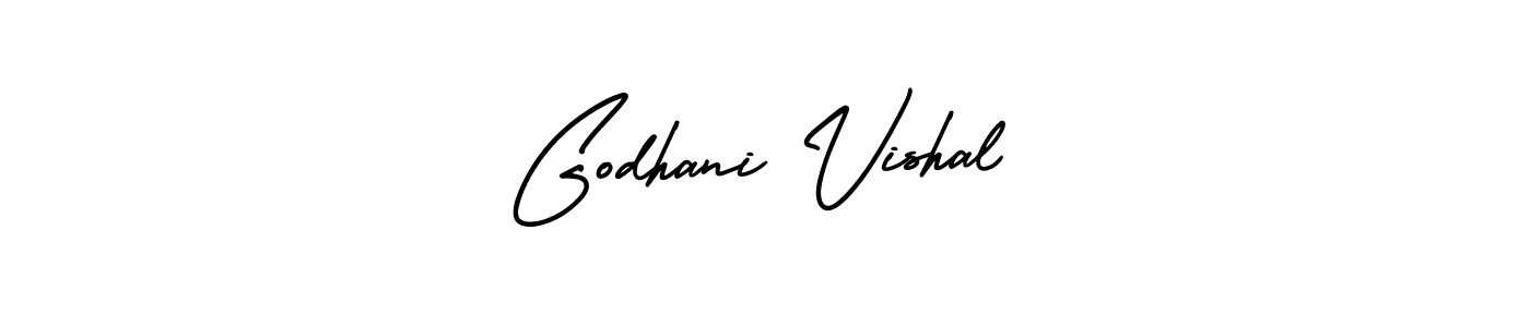 Also You can easily find your signature by using the search form. We will create Godhani Vishal name handwritten signature images for you free of cost using AmerikaSignatureDemo-Regular sign style. Godhani Vishal signature style 3 images and pictures png