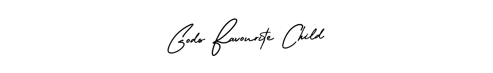 Gods Favourite Child stylish signature style. Best Handwritten Sign (AmerikaSignatureDemo-Regular) for my name. Handwritten Signature Collection Ideas for my name Gods Favourite Child. Gods Favourite Child signature style 3 images and pictures png