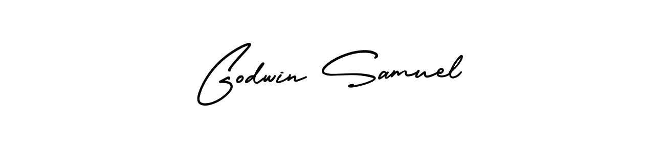 AmerikaSignatureDemo-Regular is a professional signature style that is perfect for those who want to add a touch of class to their signature. It is also a great choice for those who want to make their signature more unique. Get Godwin Samuel name to fancy signature for free. Godwin Samuel signature style 3 images and pictures png