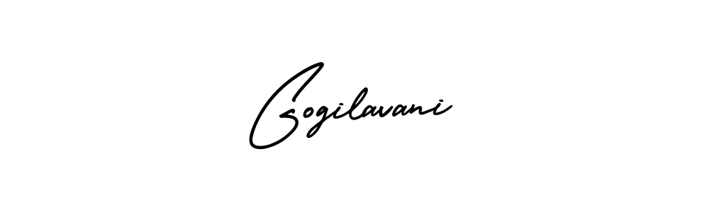 Gogilavani stylish signature style. Best Handwritten Sign (AmerikaSignatureDemo-Regular) for my name. Handwritten Signature Collection Ideas for my name Gogilavani. Gogilavani signature style 3 images and pictures png