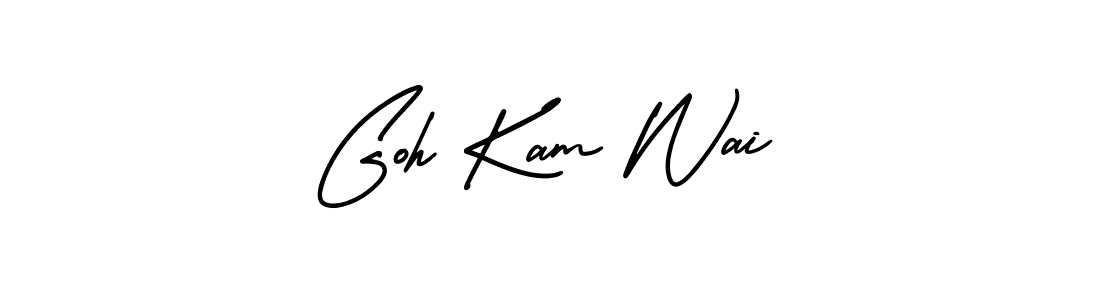 Design your own signature with our free online signature maker. With this signature software, you can create a handwritten (AmerikaSignatureDemo-Regular) signature for name Goh Kam Wai. Goh Kam Wai signature style 3 images and pictures png