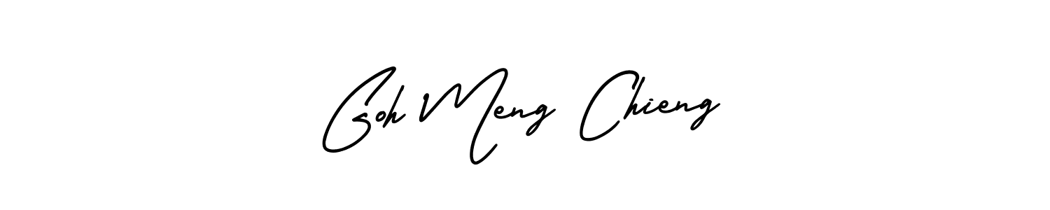 Make a beautiful signature design for name Goh Meng Chieng. With this signature (AmerikaSignatureDemo-Regular) style, you can create a handwritten signature for free. Goh Meng Chieng signature style 3 images and pictures png