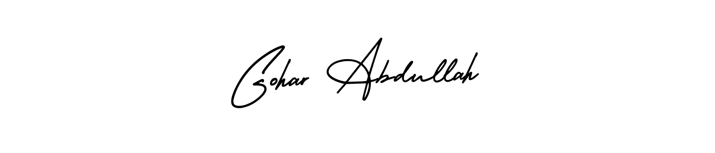 Use a signature maker to create a handwritten signature online. With this signature software, you can design (AmerikaSignatureDemo-Regular) your own signature for name Gohar Abdullah. Gohar Abdullah signature style 3 images and pictures png