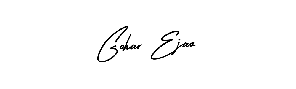 Also You can easily find your signature by using the search form. We will create Gohar Ejaz name handwritten signature images for you free of cost using AmerikaSignatureDemo-Regular sign style. Gohar Ejaz signature style 3 images and pictures png