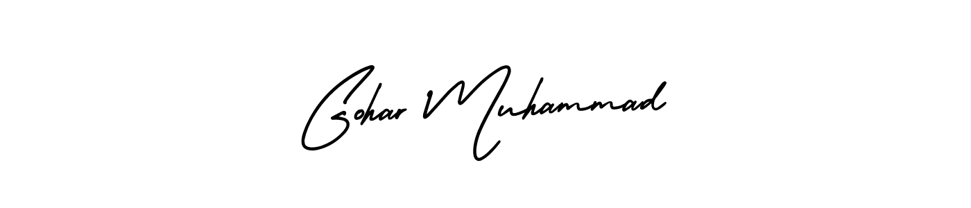 Make a short Gohar Muhammad signature style. Manage your documents anywhere anytime using AmerikaSignatureDemo-Regular. Create and add eSignatures, submit forms, share and send files easily. Gohar Muhammad signature style 3 images and pictures png