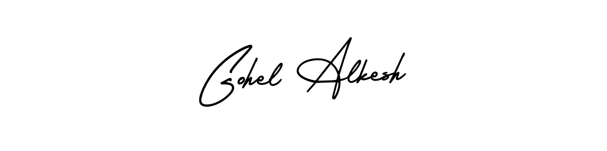 Best and Professional Signature Style for Gohel Alkesh. AmerikaSignatureDemo-Regular Best Signature Style Collection. Gohel Alkesh signature style 3 images and pictures png