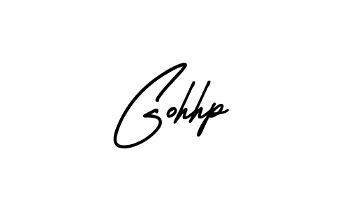 The best way (AmerikaSignatureDemo-Regular) to make a short signature is to pick only two or three words in your name. The name Gohhp include a total of six letters. For converting this name. Gohhp signature style 3 images and pictures png