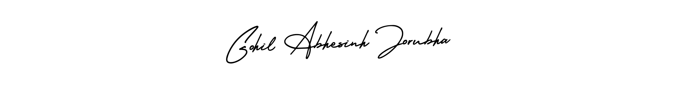 Check out images of Autograph of Gohil Abhesinh Jorubha name. Actor Gohil Abhesinh Jorubha Signature Style. AmerikaSignatureDemo-Regular is a professional sign style online. Gohil Abhesinh Jorubha signature style 3 images and pictures png