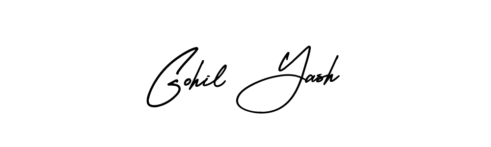 Make a beautiful signature design for name Gohil Yash. Use this online signature maker to create a handwritten signature for free. Gohil Yash signature style 3 images and pictures png