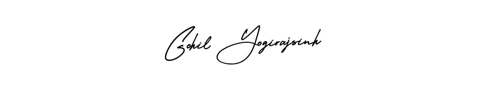 Design your own signature with our free online signature maker. With this signature software, you can create a handwritten (AmerikaSignatureDemo-Regular) signature for name Gohil Yogirajsinh. Gohil Yogirajsinh signature style 3 images and pictures png