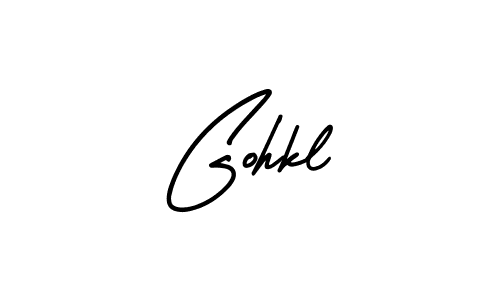 It looks lik you need a new signature style for name Gohkl. Design unique handwritten (AmerikaSignatureDemo-Regular) signature with our free signature maker in just a few clicks. Gohkl signature style 3 images and pictures png